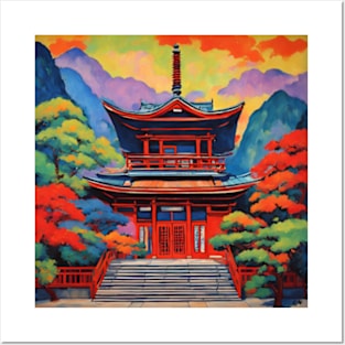 fauvsim art pagoda japan Posters and Art